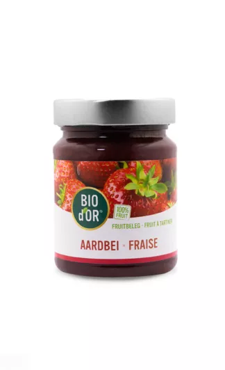 Bio d'Or fruitbeleg aardbei 6 x 295gr